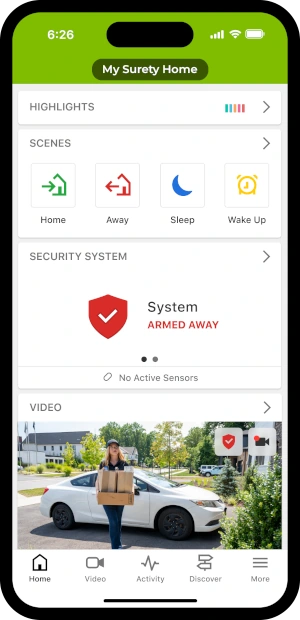 Alarm.com security app