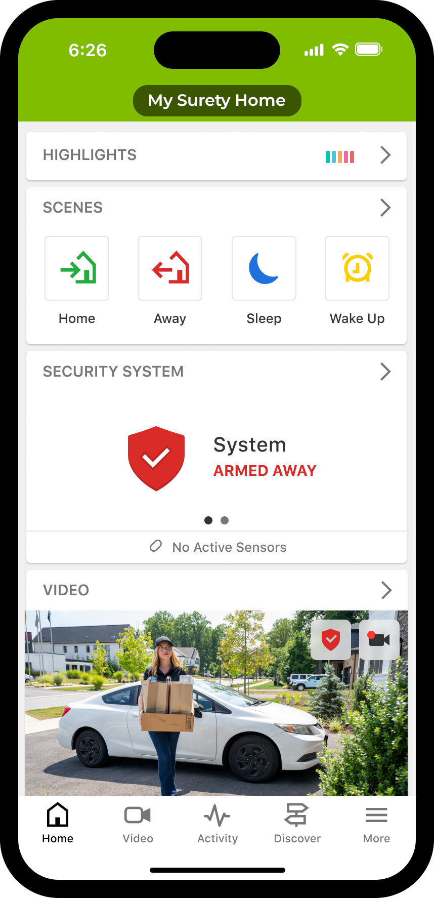 Alarm.com security app